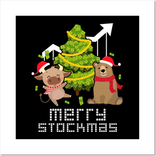 Stock Market Trading Men Kids Women Stocks Ugly Christmas Posters and Art